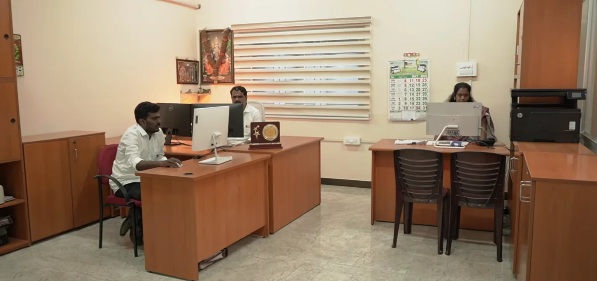 Workstations in the MARK office