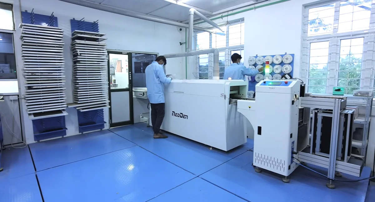 The electronics production line