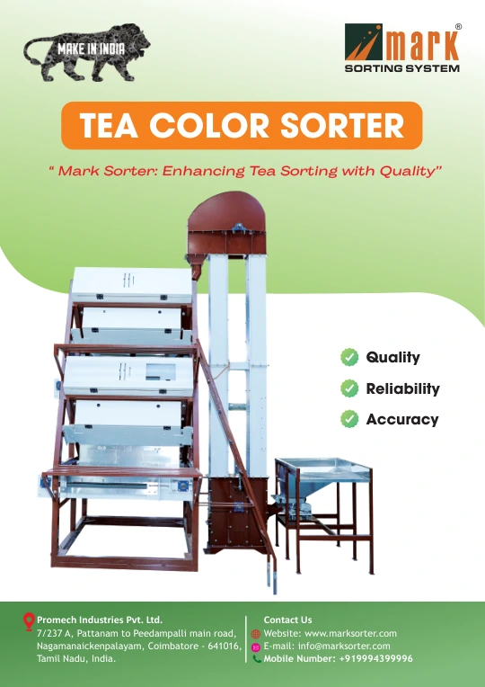 Cover of the supplied Tea sorter brochure
