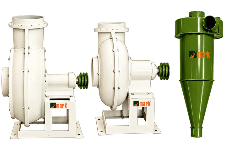 Dust blower and cyclone