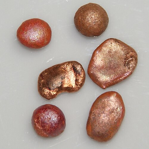 Copper pieces